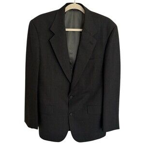 Gerald Austin Bond Street 100% Pure Wool Black Blazer Jacket Men's Size 40R